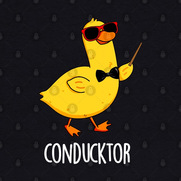 Con-duck-tor Cute Duck Pun by punnybone